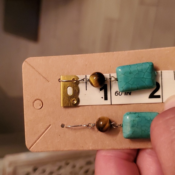 TURQUOISE NECKLACE, EARRINGS, RING & BRACELET SET - Picture 13 of 13